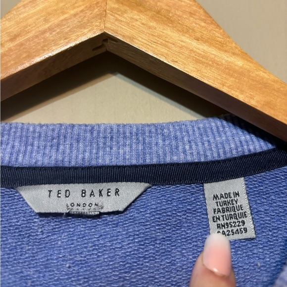 TED BAKER LONDON Cotton Blend Crewneck Sweatshirt - Picture 3 of 5